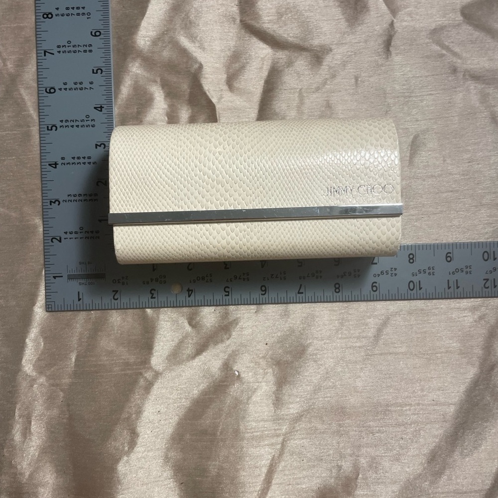 Jimmy Choo Sunglasses in  Ivory Textured Case